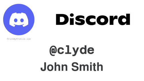 Example Discord business card