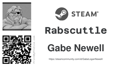 Example Steam business card